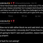 Lady reveals her friend bl0cked her for not asking about her delay in having children