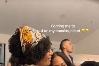 Lady Shares Hilarious Moment Her Mom Forced Her to Wear Cousin’s Jacket Over “Immodest” Dress at a Party (WATCH)