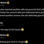 Man who married second wife because his first wife had only girls welcomes twin girls