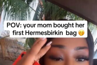 “My mom no small at all” – Lady sh0cked at the unbelievable price her mum paid for a Birkin bag (VIDEO)