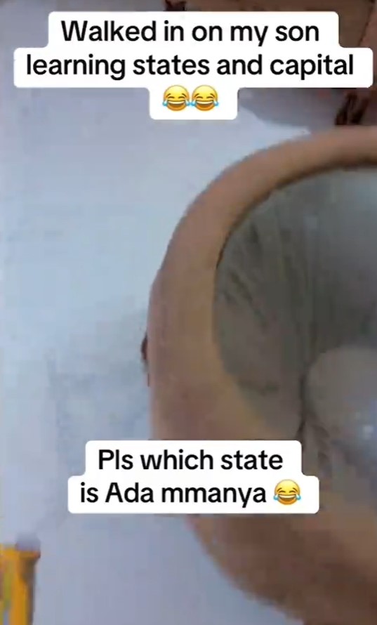 “Please, which state is Ada Mmanya” – Dad shares hilarious moment he walked in on his toddler reciting Nigeria’s 36 states and capitals (WATCH)