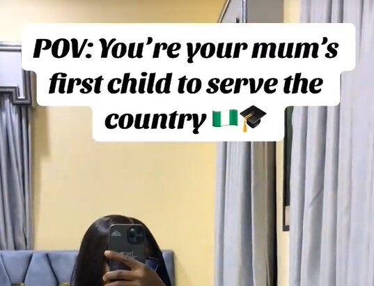 “You’re your mum’s first child to serve the country” – Lady shares the unique way her mother celebrated her NYSC completion (WATCH)