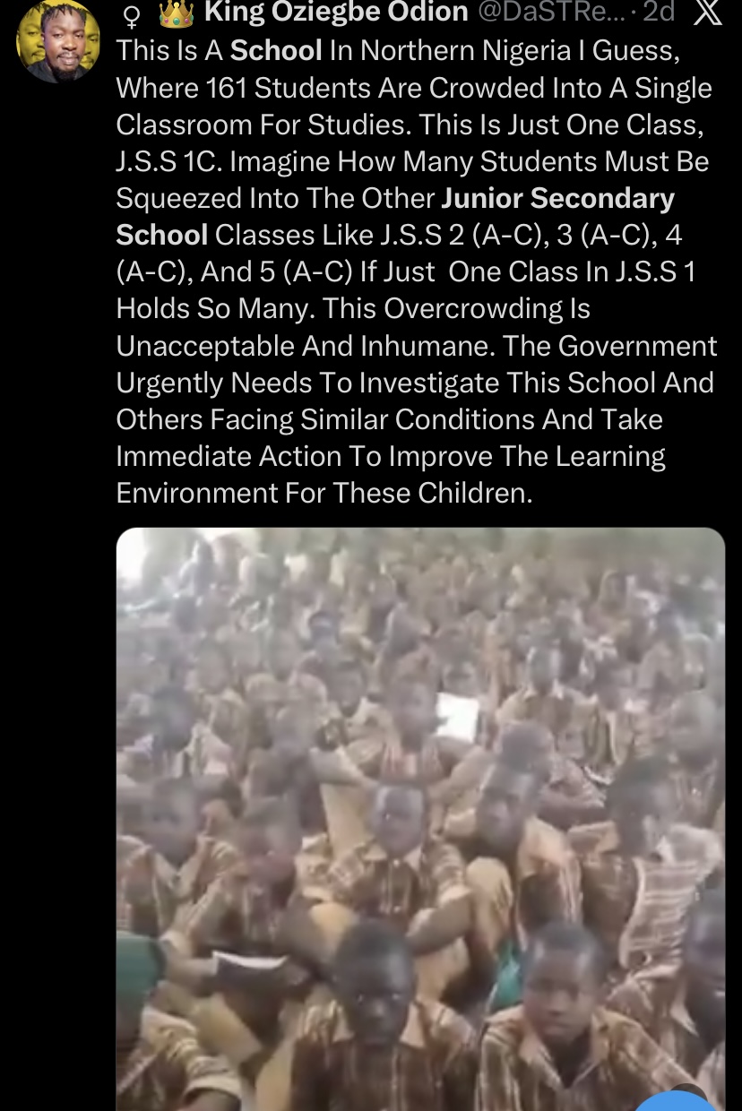 “161 in one class?” – Video of students ‘packed like sardines’ in Sokoto school trends online