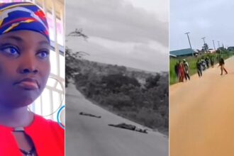 “Everything changed in minutes” – Lady shares chilling video of bandits shooting outside her church