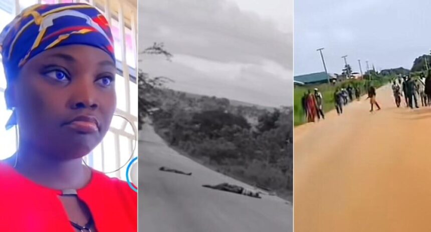 “Everything changed in minutes” – Lady shares chilling video of bandits shooting outside her church
