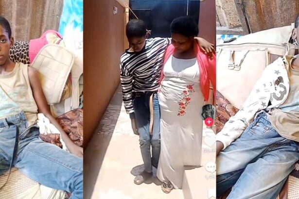 “He was fine before…” – Single mum cries out, shares son’s sad condition after visiting his father