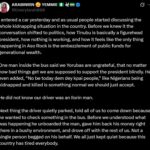 Moment bus driver dumps a passenger mid-trip after downplaying insecurity in Nigeria