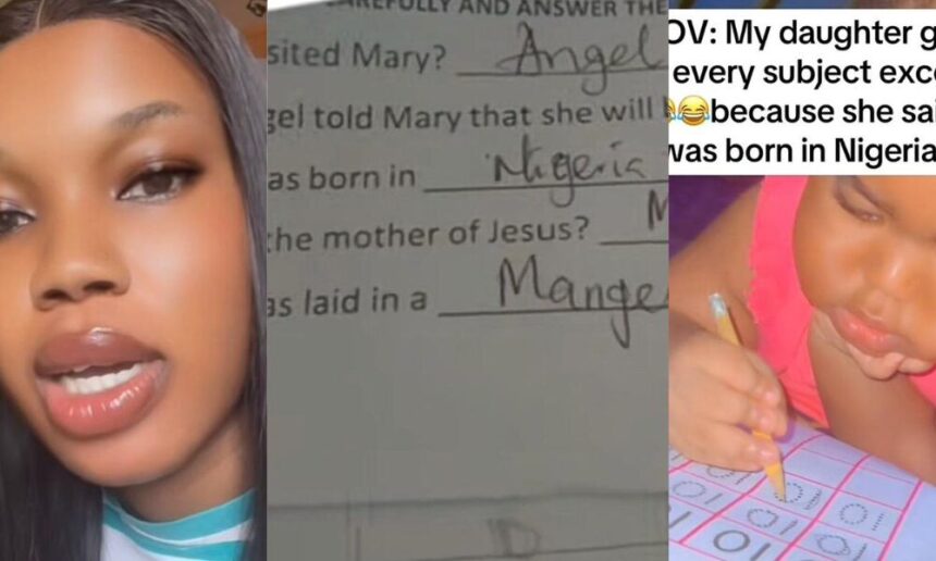 Mum left speechless after daughter fails CRS for claiming Jesus was born in Nigeria