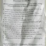 New parents’ rules for guests visiting their newborn spark conversation online