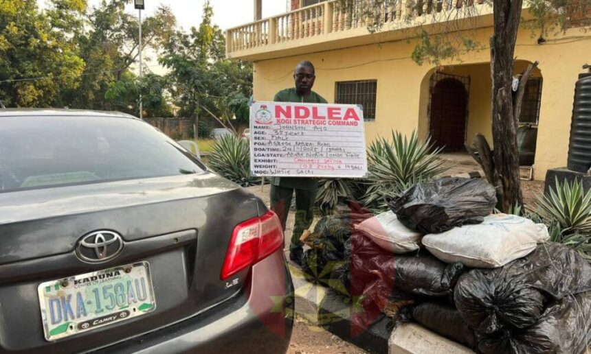 Nigerian army seizes over 108 kilograms of cannabis, arrests suspect in Kogi state 