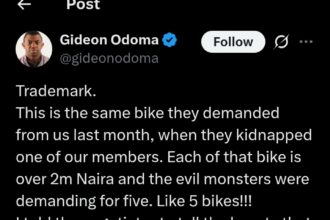 Pastor reacts as kidnappers demand 5 bikes for release of abducted church member