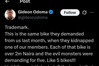 Pastor reacts as kidnappers demand 5 bikes for release of abducted church member