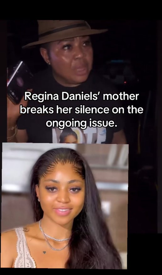 Regina Daniels’ Mum brǝaks silence on the ongoing marital strain between her and her husband (WATCH)