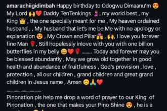 “Still hopelessly in love with you” — Actress Amarachi Igidimbah pens emotional birthday tribute to husband
