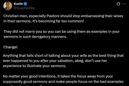 “Stop embarrassing your wives during Sermons!” – Nigerian missionary w@rns pastors