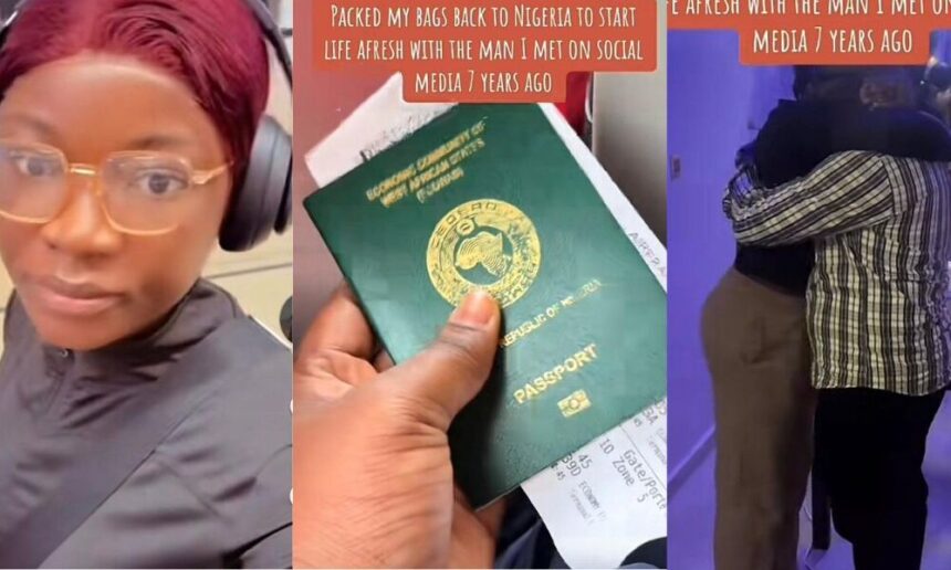 Uk-based lady dumps life abroad, relocate to Nigeria for a man she met online 7 years ago