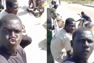 Viral video shows armed bandits chilling at undisclosed location