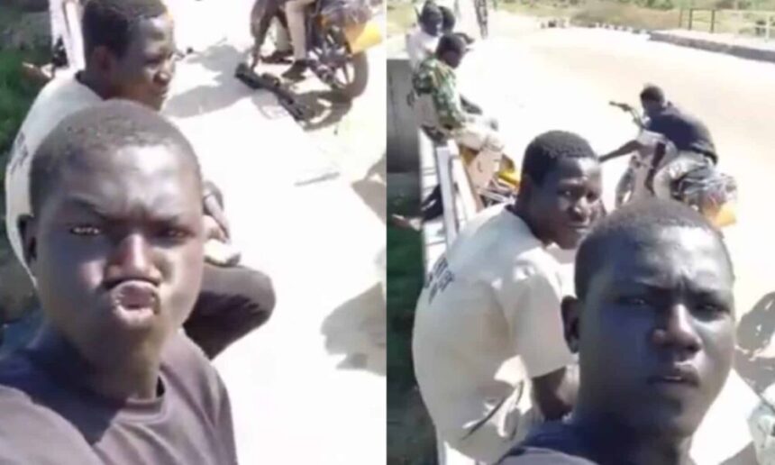 Viral video shows armed bandits chilling at undisclosed location