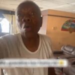 “Why didn’t you say who you are” – Drama as Grandma refuses to open the door for her grandson over insecurity concerns (VIDEO)