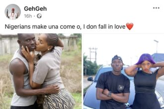 “You betrayed us” – Men call out GehGeh as he posts romantic photos with lady, says ‘he don fall in love’