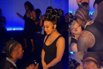 Stefon Diggs proposes to Cardi B