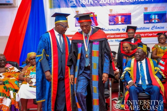 81-year-old father of vice-chancellor graduates from his son’s university
