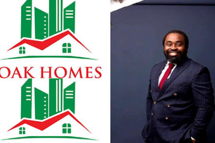 Mr. Olukayode Olusanya and Oak Homes logo
