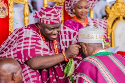 Alaafin of Oyo confers Okanlomo title on Seyi Tinubu