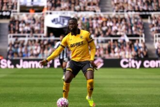 ‎Arokodare laments late defensive errrors after Wolves defeat to Arsenal