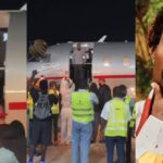 Asake returns to Lagos after a year in California, United States.