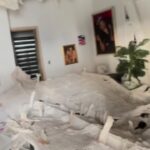 BBNaija star Queen Mercy grateful for life after the POP ceiling in her sitting room collapsed.