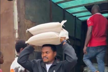BLord buys 3,000 bags of rice to distribute to his village members