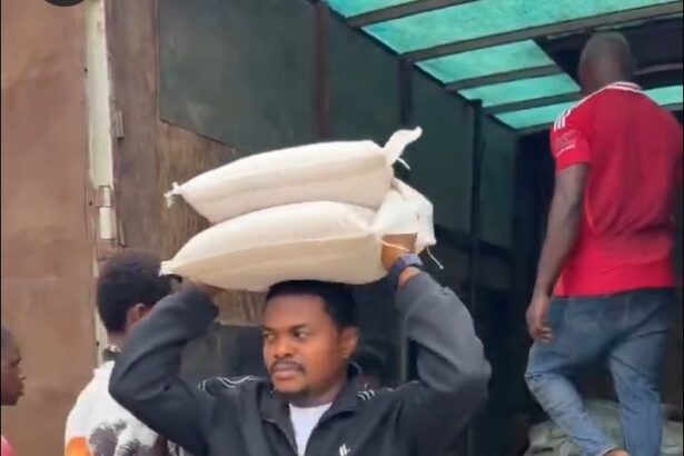 BLord buys 3,000 bags of rice to distribute to his village members