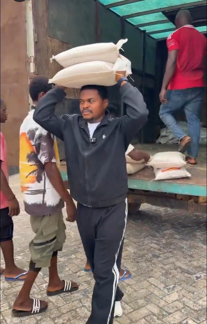 BLord buys 3,000 bags of rice to distribute to his village members