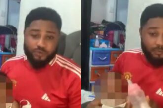 Dad cries out after wife leaves him behind with three-month-old baby