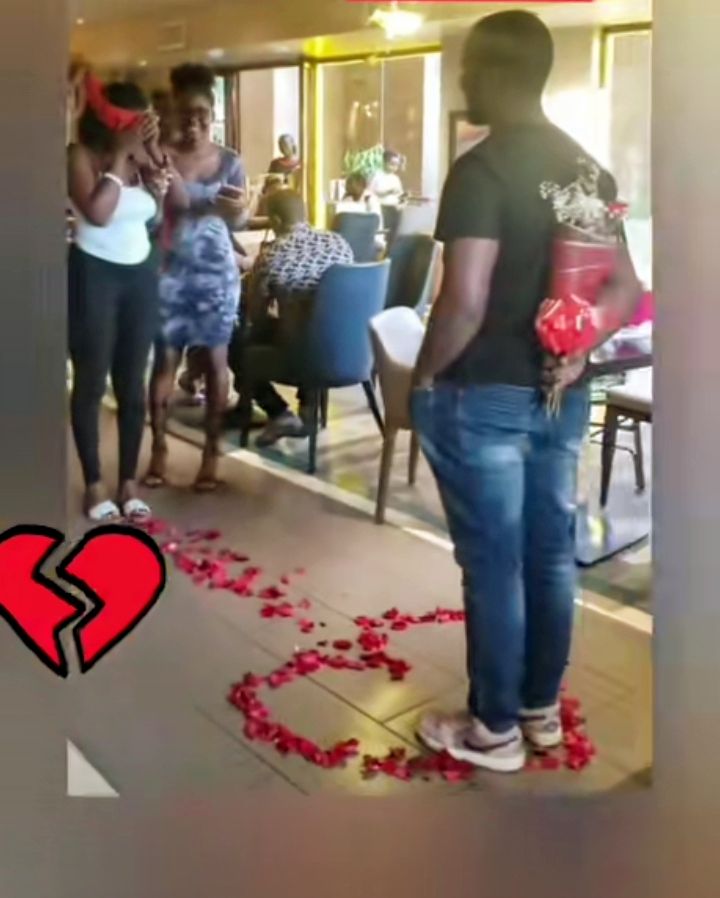 “Didn’t come out as expected”- Drama as lady rejects man’s proposal in the presence of his mum