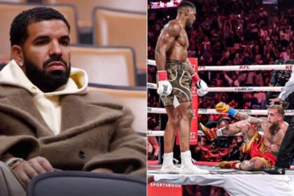 Drake loses ₦296m betting on Jake Paul as Anthony Joshua wins