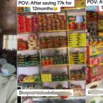 Ex-corper who saved N77K allawee for one year starts foodstuffs business, shows off store in video