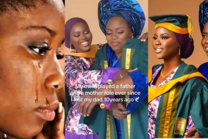 Heartbroken lady mourns mother who passed away on her convocation day
