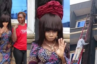 Helen Williams sets Guinness World Record with longest wig ever measuring 15.37 metres