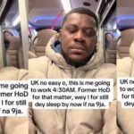 “I was a HOD in Nigeria, now I resume work by 4:30am in the UK” – Man laments over Japa reality