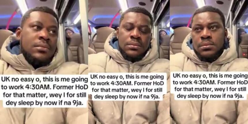 “I was a HOD in Nigeria, now I resume work by 4:30am in the UK” – Man laments over Japa reality