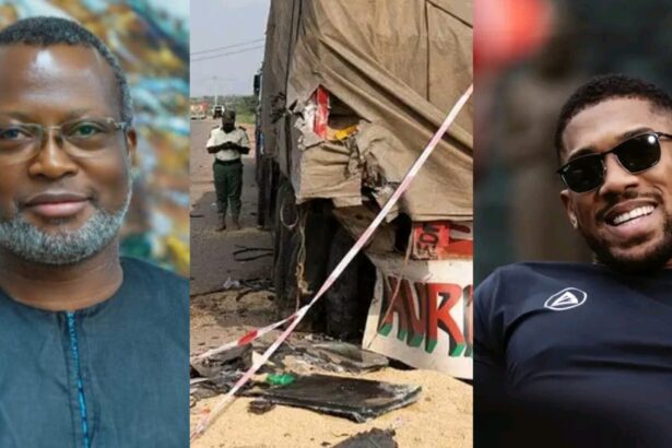 “I was one vehicle behind “- Man shares what FRSC officials did at scene of Anthony Joshua’s car crash