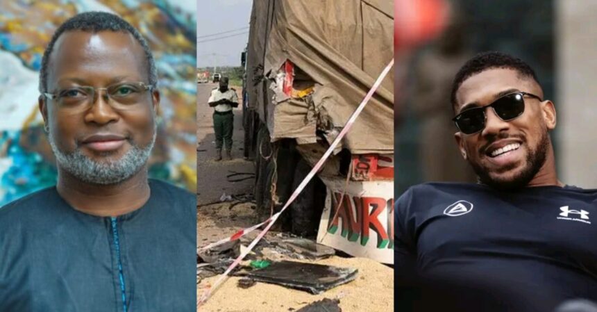 “I was one vehicle behind “- Man shares what FRSC officials did at scene of Anthony Joshua’s car crash