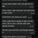 “I’ll always have a side chick” – Lady shares ‘unexpected’ breakup message she received from boyfriend