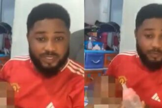 “Just a little misunderstanding” – Nigerian man cries out as wife abandons their 3-month-old baby