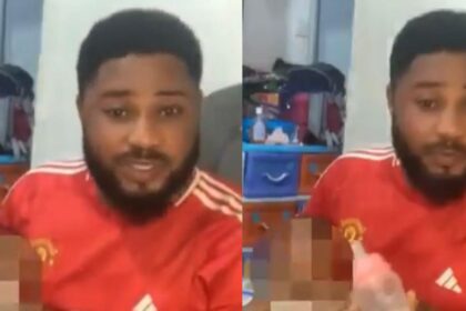 “Just a little misunderstanding” – Nigerian man cries out as wife abandons their 3-month-old baby