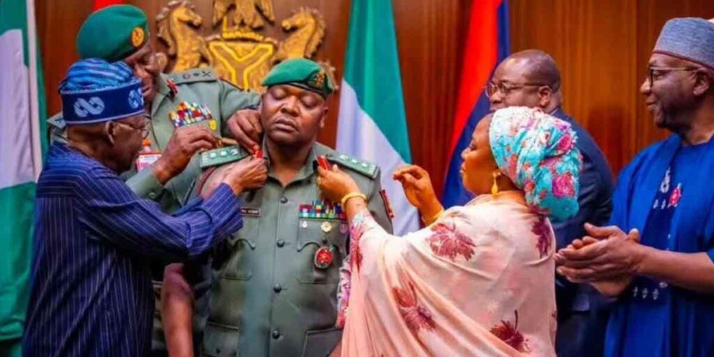 “Just promoted to Colonel this year, now Brigadier-General” – Confusion as Tinubu elevates ADC Yusuf twice in 12 months