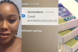Lady beams with joy as stranger gift her ₦2 million for Christmas after complaining she was broke