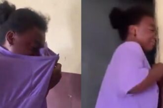 Lady breaks down in tears as Christmas chicken struggles for its life